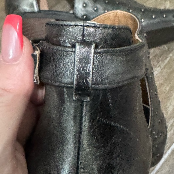 Lucky Brand Black Heeled Booties with Contemporary Cut-Out Design - Picture 10 of 12